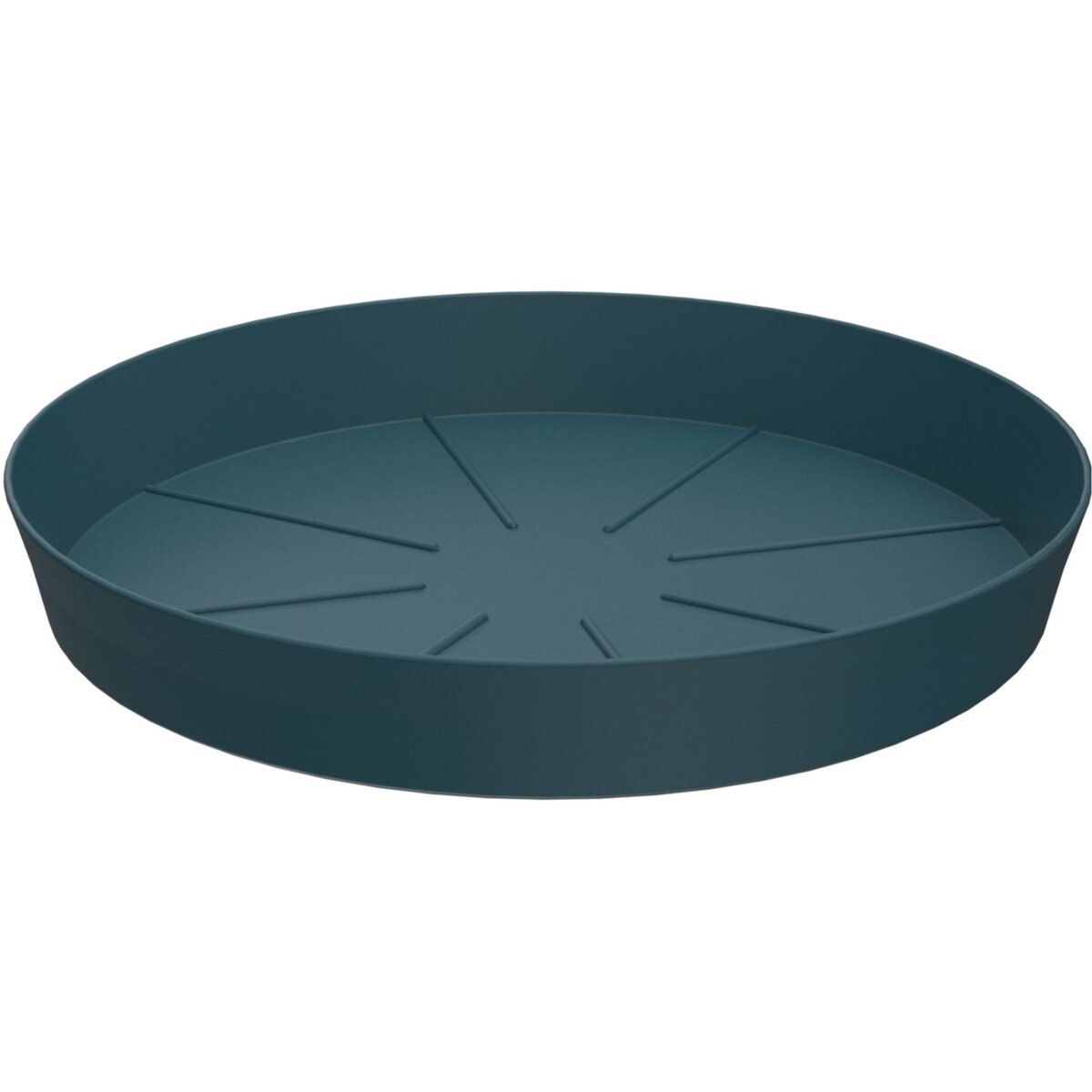 GARDENSTAR Soucoupe en plastique -  12cm pour Pot horticole D17cm - Bleu orage