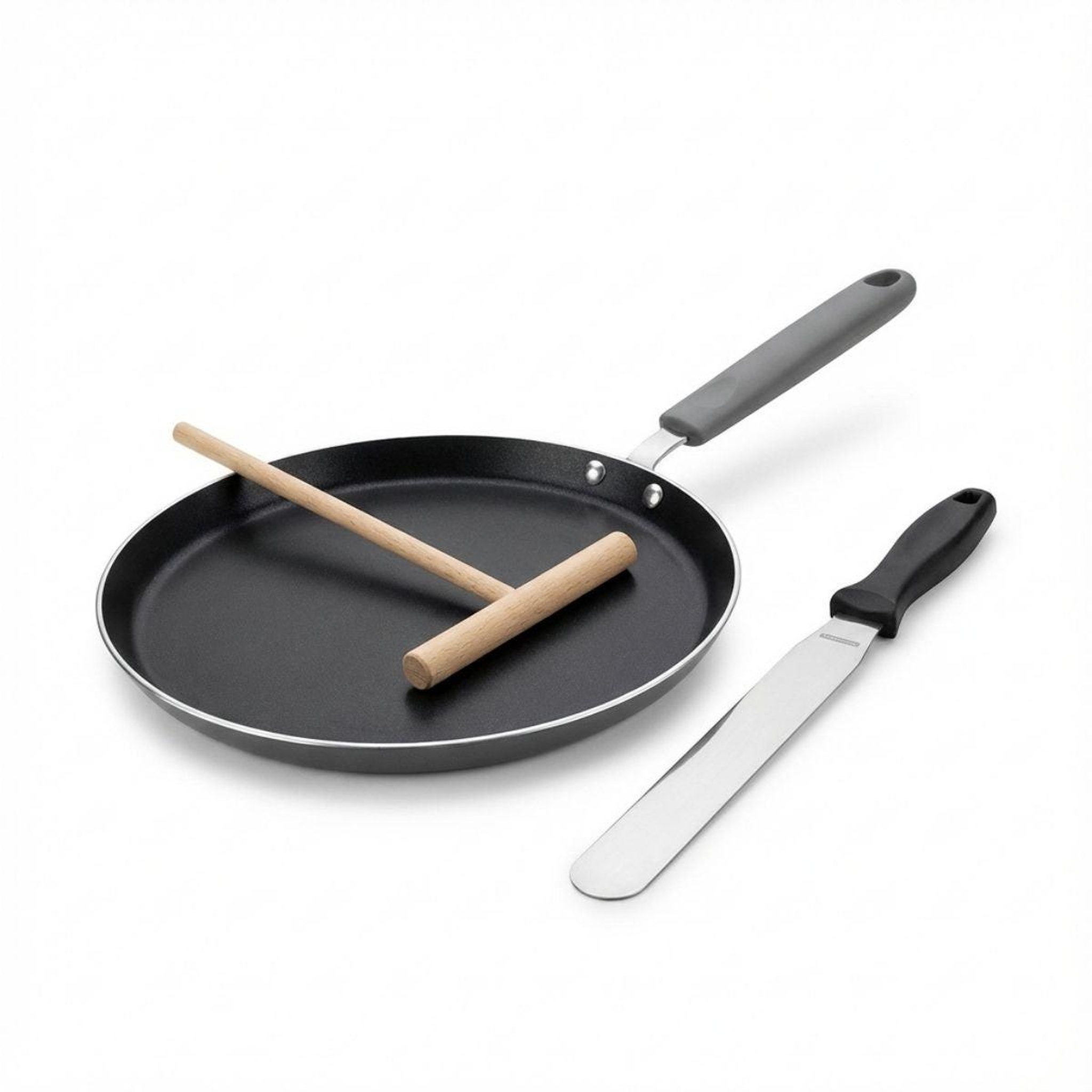 ELO Set de 1 poêle de cuisson 26 cm en aluminium avec 2 ustensiles de cuisine sans PFAS Elo Ducato