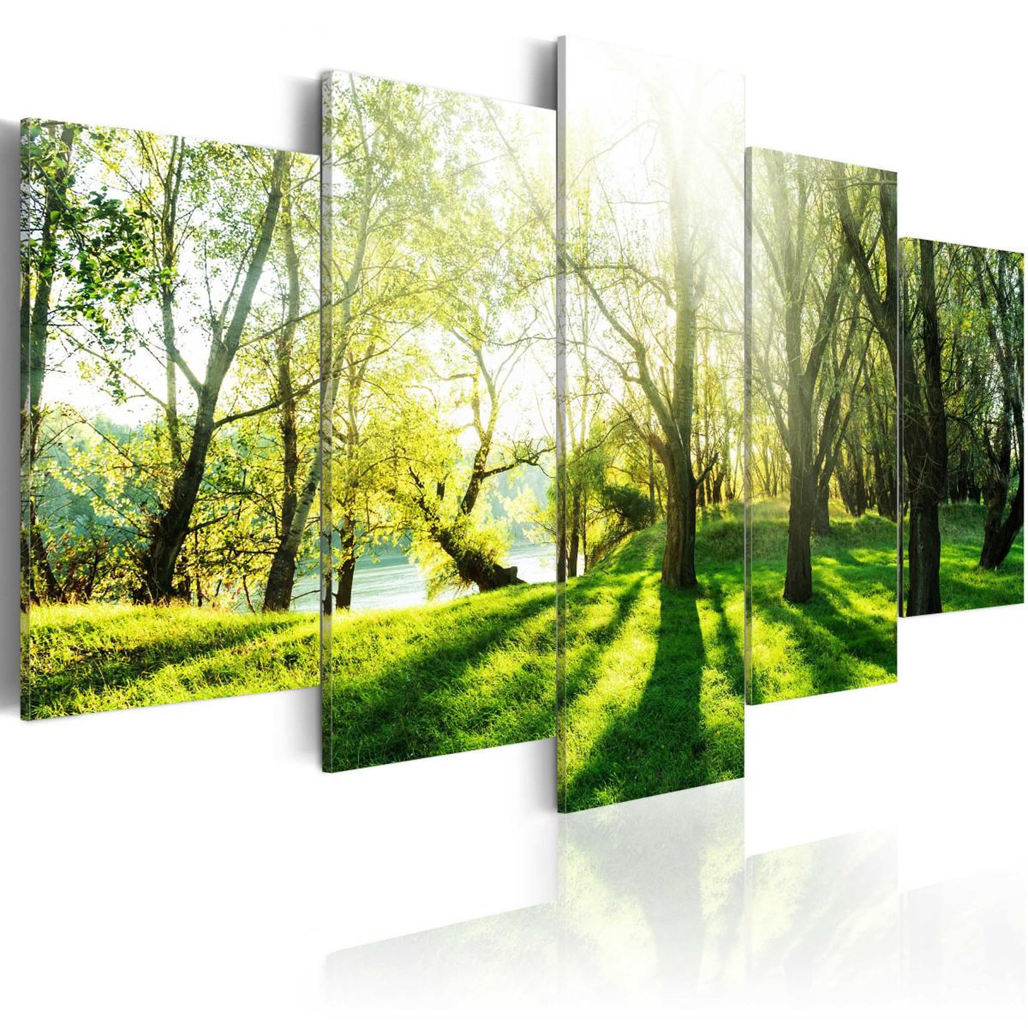 Paris Prix Tableau imprimé  green glade. Coloris disponibles : Multicolore