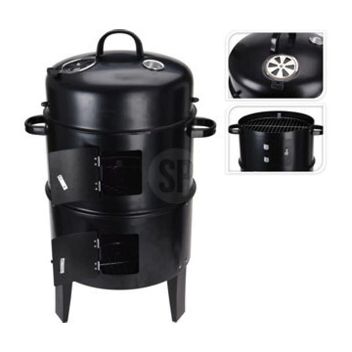 ProGarden ProGarden Barbecue au charbon de bois et cheminee/2 grilles de cuisson