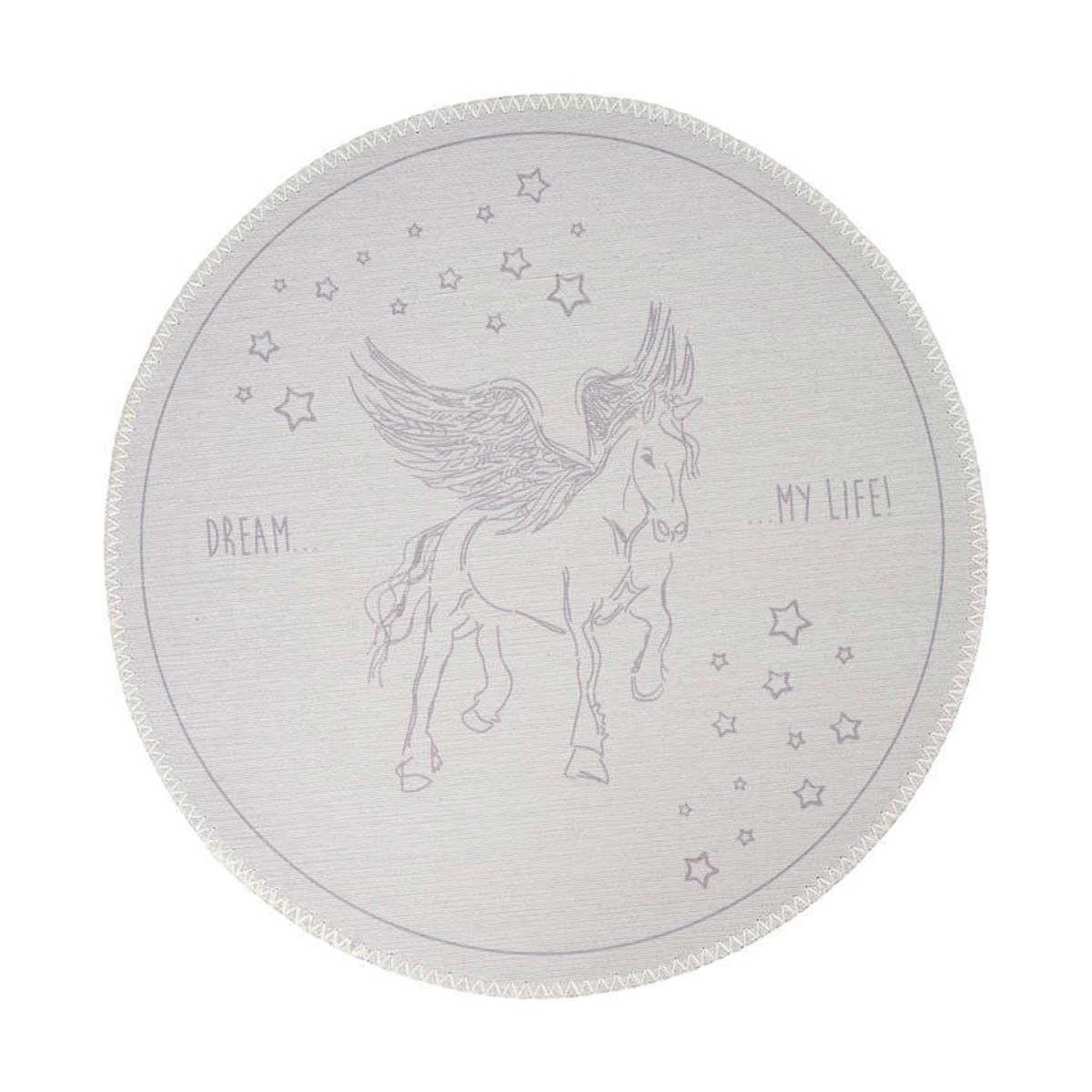 Paris Prix Tapis rond enfant imprimé  bambini iii  160cm gris