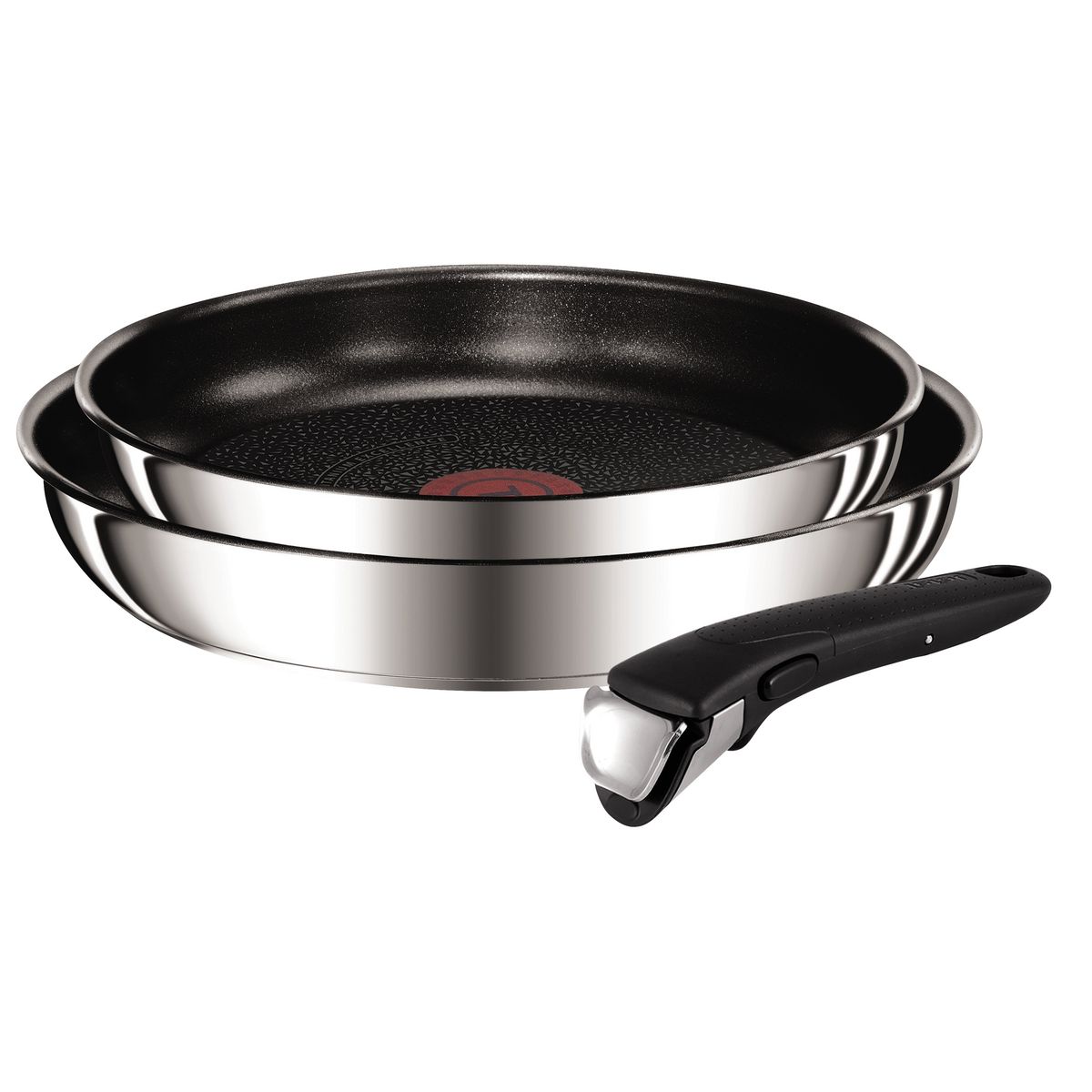 TEFAL Set 2 poêles 24/28cm induction + poignée INGENIO PREFERENCE