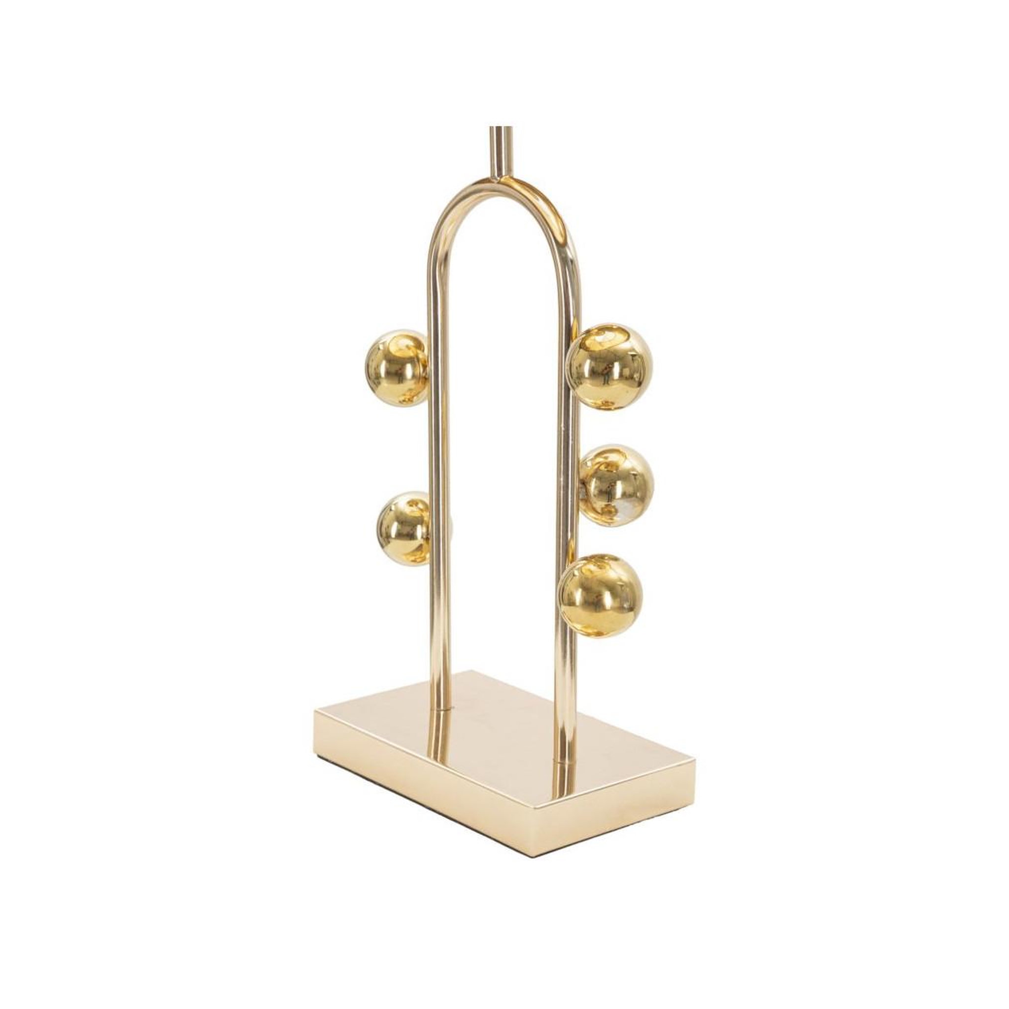 Voir la diapositive 4 : Paris Prix Lampe à poser en métal  bubble  61cm or & noir