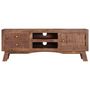 Voir la diapositive 4 : VIDAXL Meuble TV 110x30x40 cm Bois de manguier brut