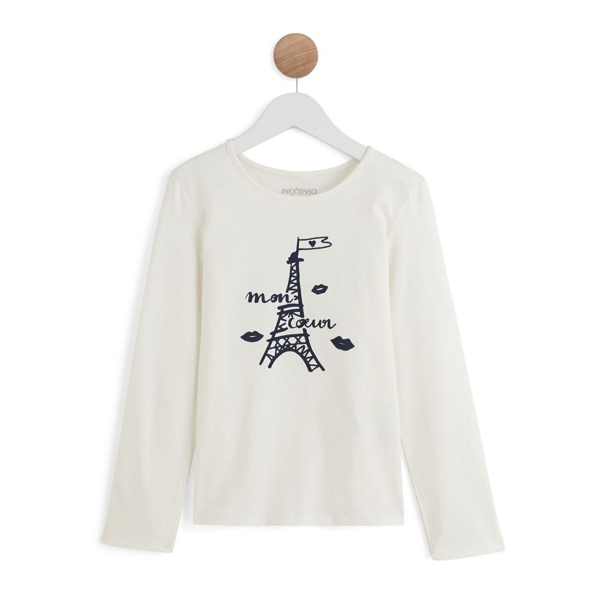 IN EXTENSO T-shirt manches longues tour eiffel fille