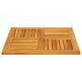 Voir la diapositive 5 : VIDAXL Dessus de table 80x80x2,2 cm carre bois massif d'acacia