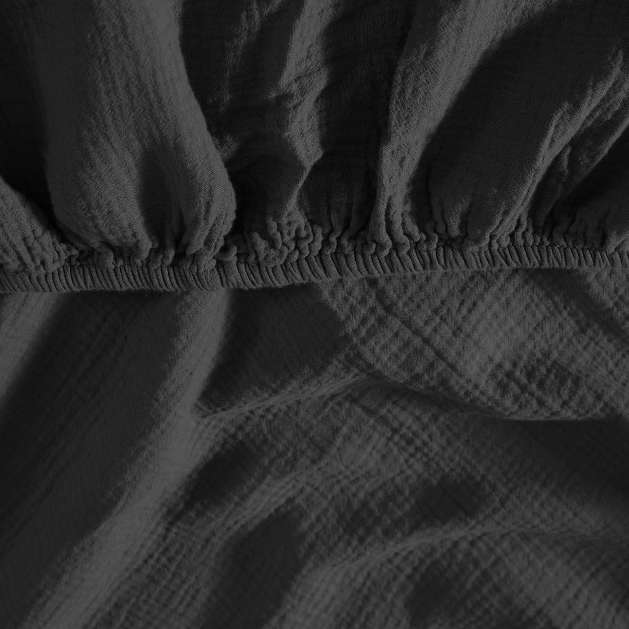 Voir la diapositive 3 : Sensei Maison Drap housse en gaze de coton bonnet 30 cm LOFT