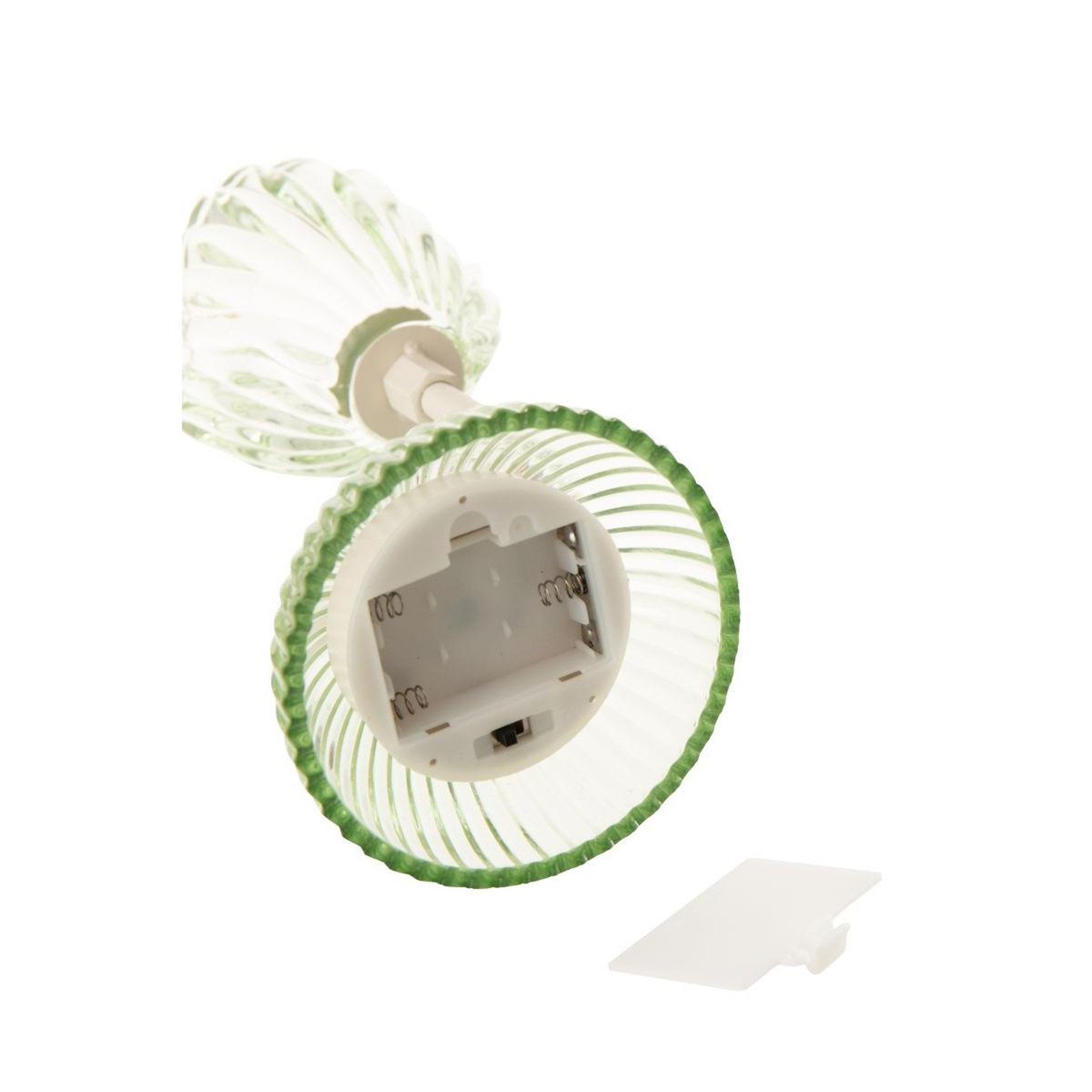 Voir la diapositive 3 : J-LINE Lampe à poser à led  shell  32cm vert clair