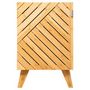 Voir la diapositive 2 : FIVE Étagère 1 Porte Bambou  Bathnm  70cm Naturel