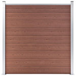VIDAXL Cloture de jardin WPC 180x186 cm Marron