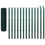 Voir la diapositive 2 : VIDAXL Cloture Euro Acier 25 x 1,7 m Vert