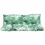 Voir la diapositive 4 : VIDAXL Coussins de palette lot de 2 motif de feuilles tissu