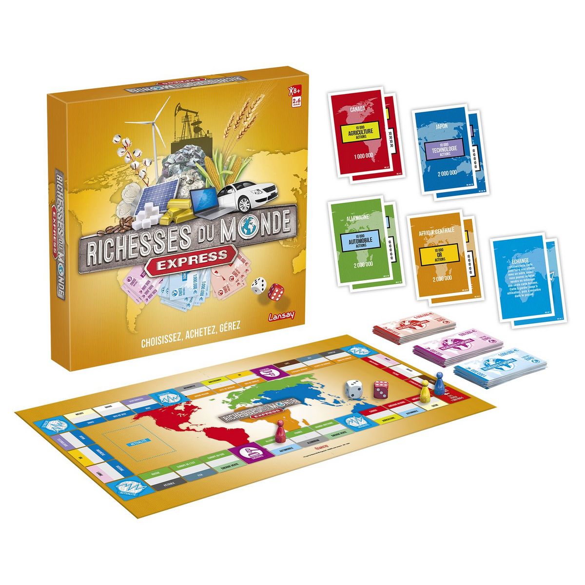 LANSAY Jeu Les richesses du monde express