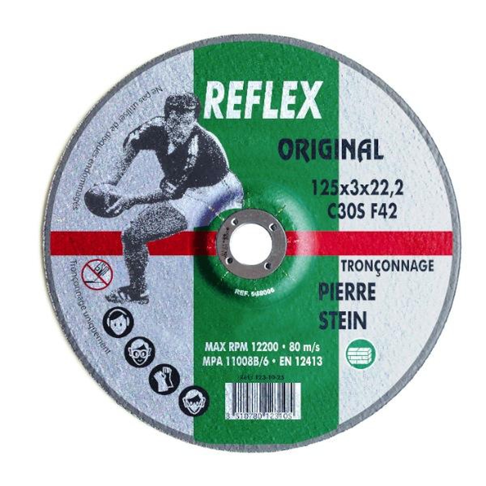 OUTIFRANCE Disque à tronçonner Ø 125 mm (matériaux moyeu déporté)