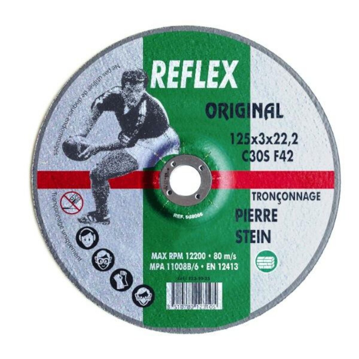 OUTIFRANCE Disque à tronçonner Ø 125 mm (matériaux moyeu déporté)