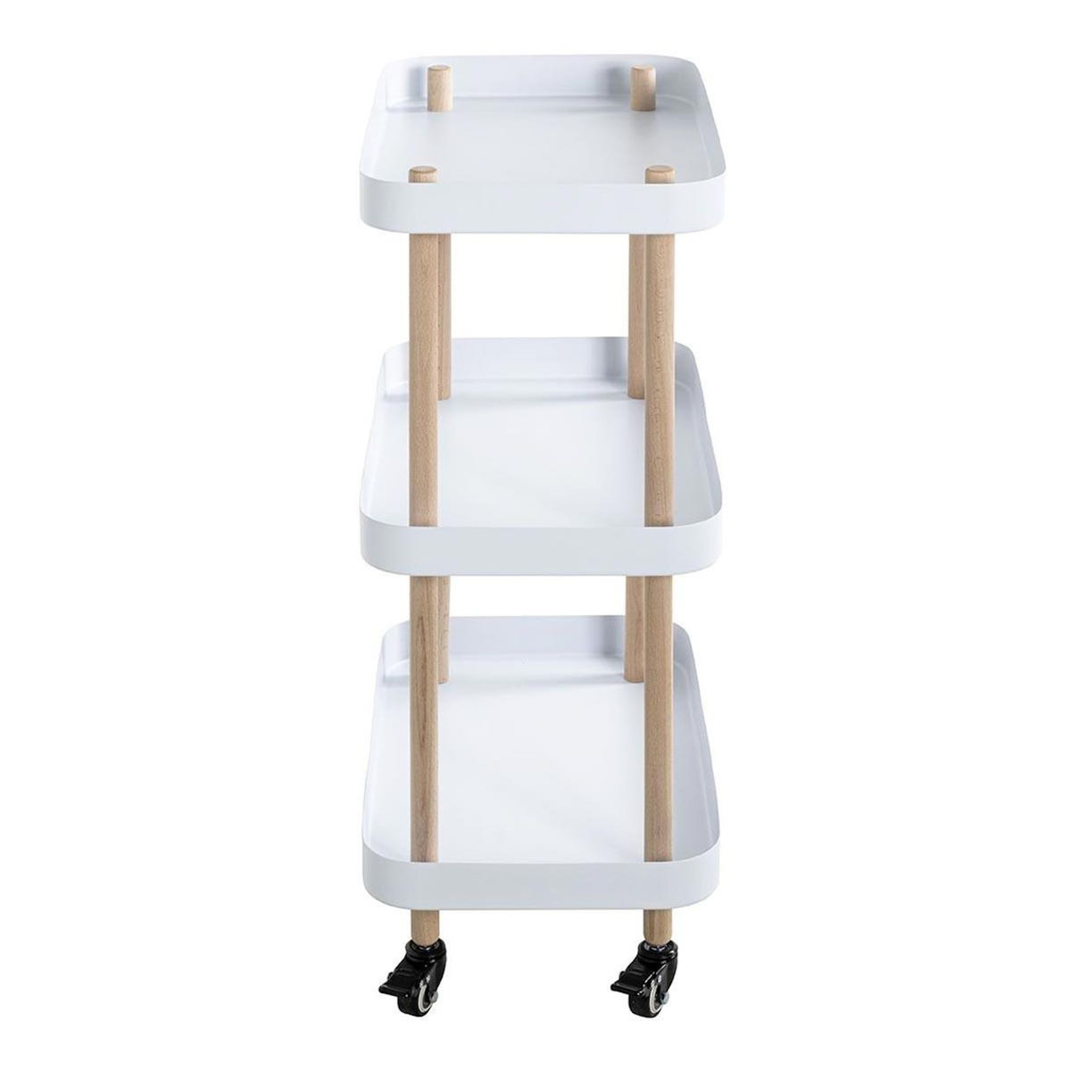 Paris Prix Desserte de Cuisine 3 Niveaux  Yumi  76cm Blanc