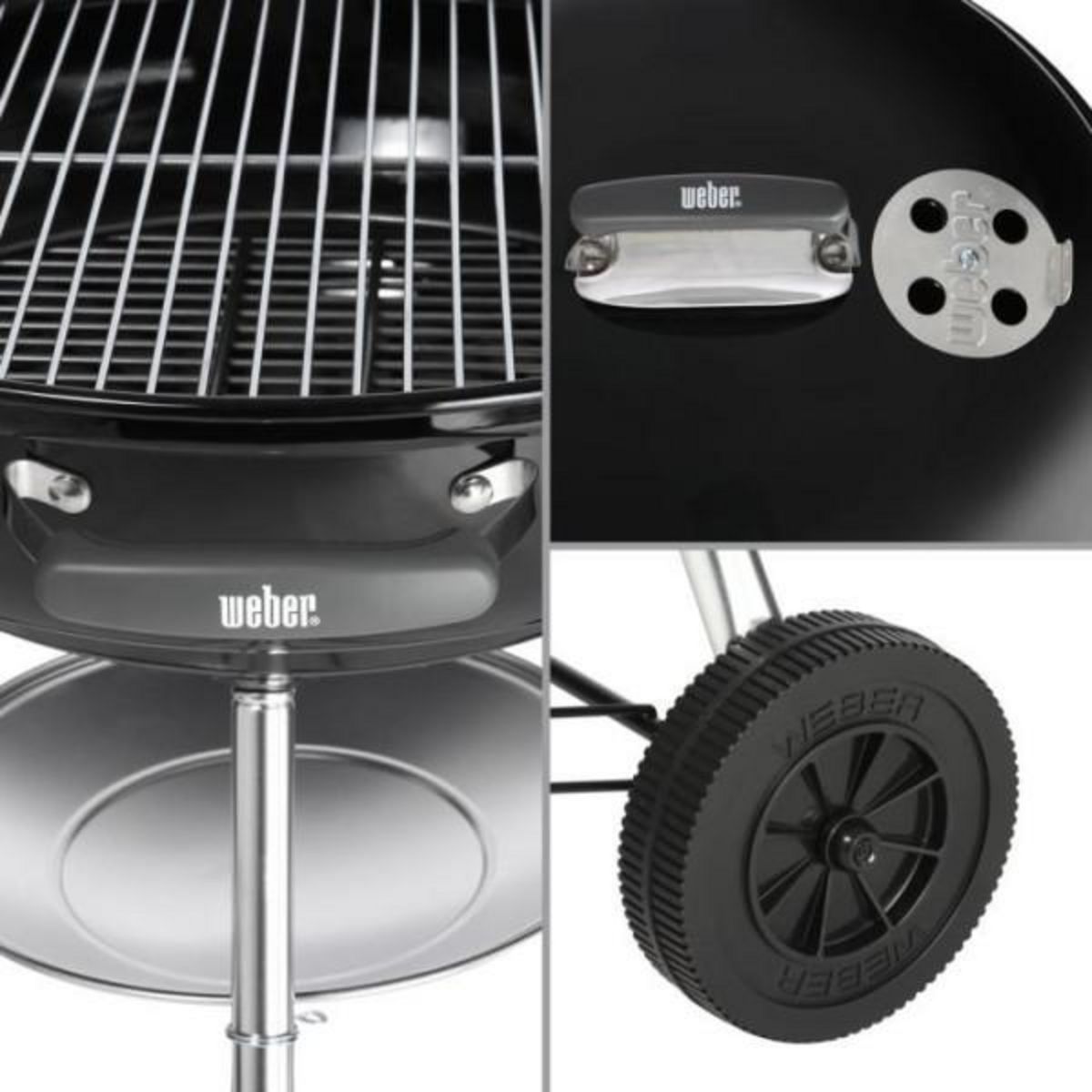 AAAAA Barbecue Weber COMPACT KETTLE 57 CM NOIR
