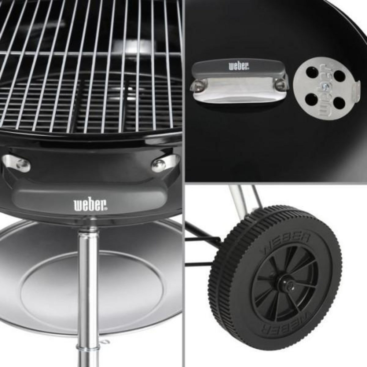 AAAAA Barbecue Weber COMPACT KETTLE 57 CM NOIR