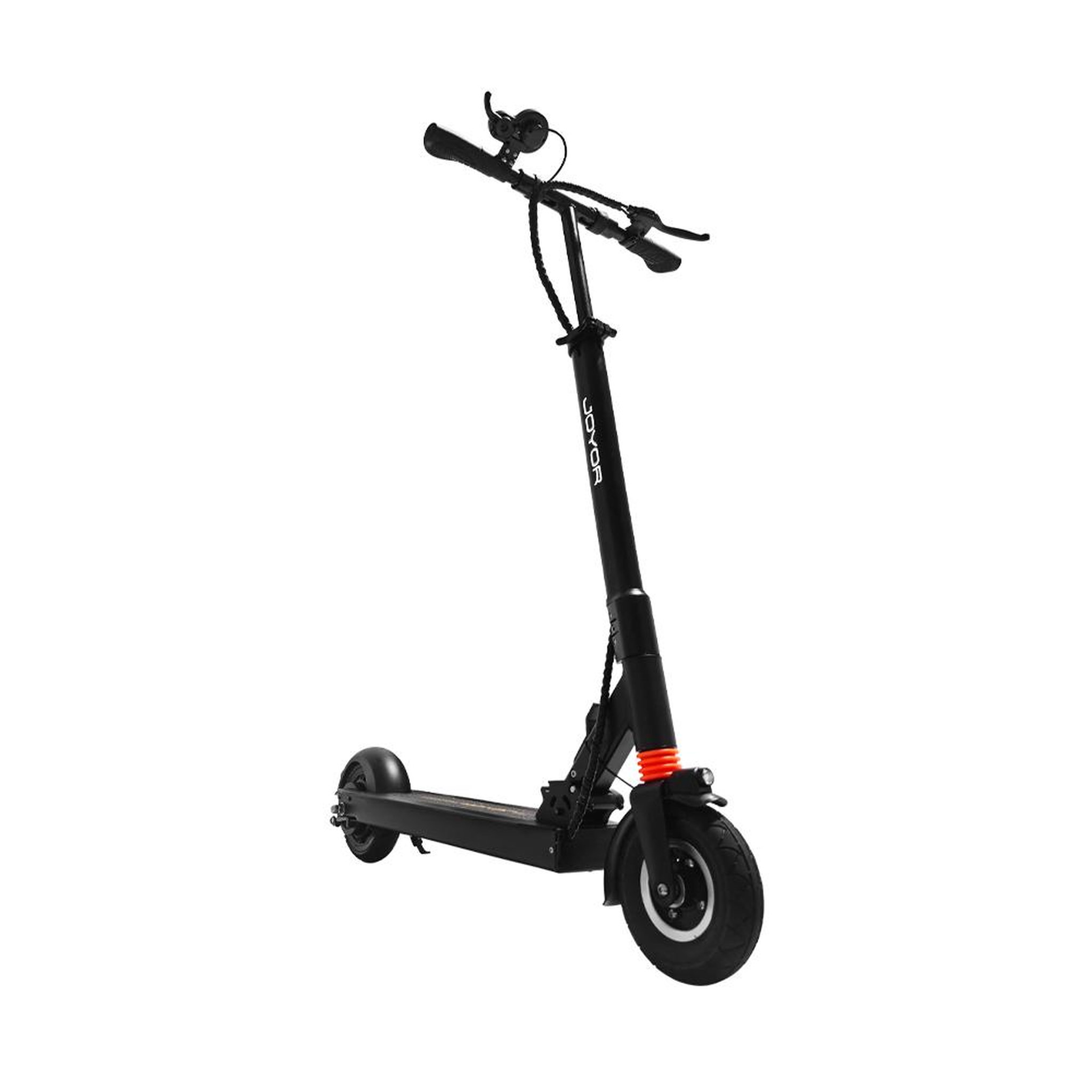 Voir la diapositive 3 : JOYOR Trottinette électrique JOYOR F5, légère et pliable, idéale pour les trajets domicile-travail, noire.