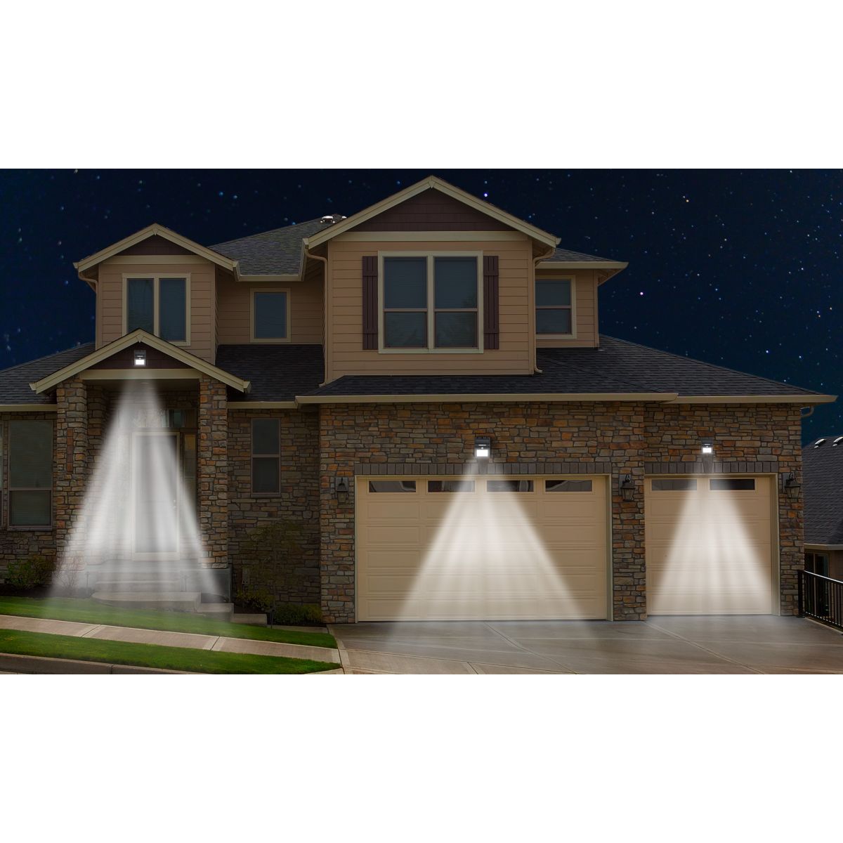 Aquila Appliques solaires Thunderlight 63 LED - Lot de 3