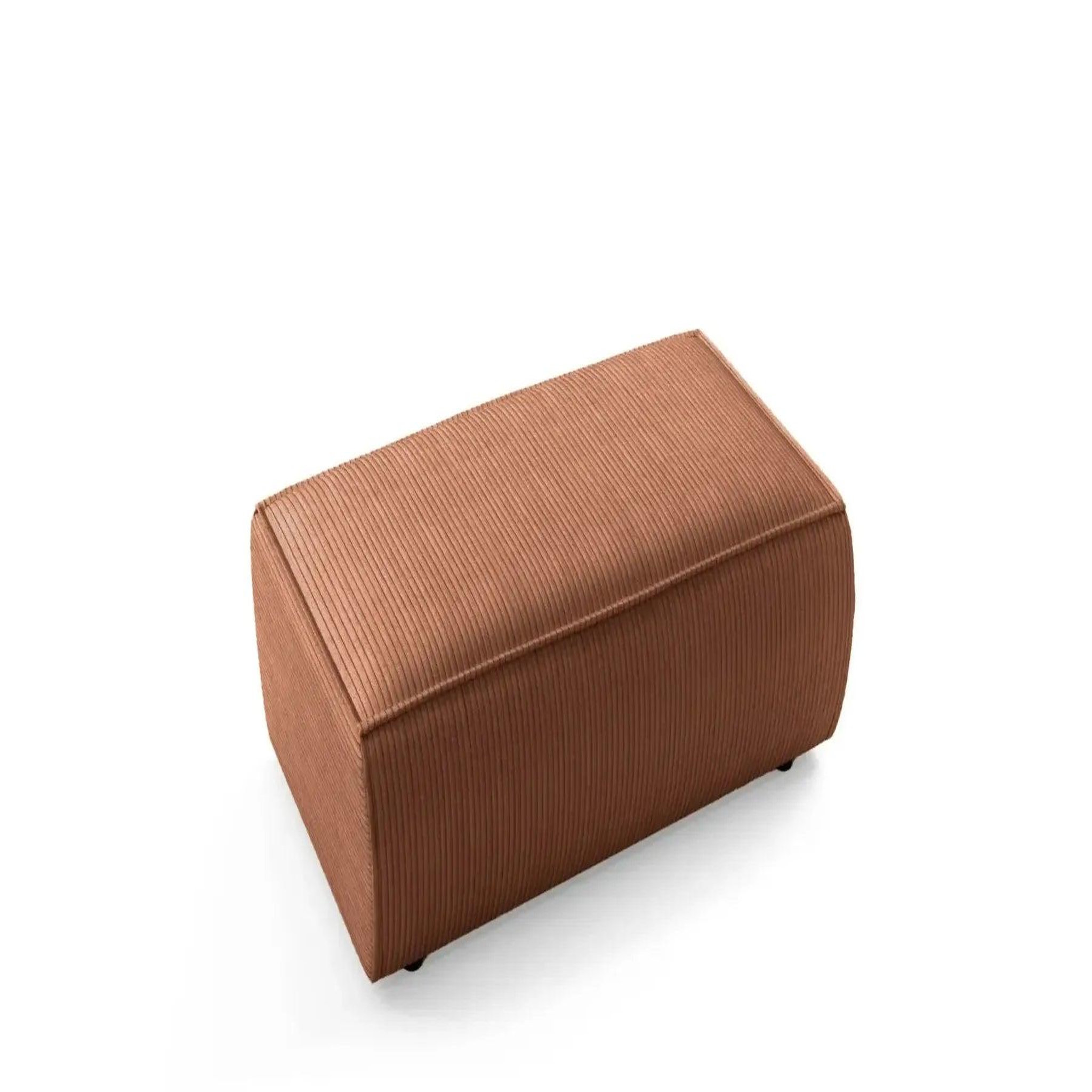 Voir la diapositive 5 : CASANOVA PARIS Jade - pouf velours côtelé