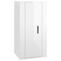 Voir la diapositive 5 : VIDAXL Ensemble de meubles TV 3 pcs Blanc brillant Bois d'ingenierie