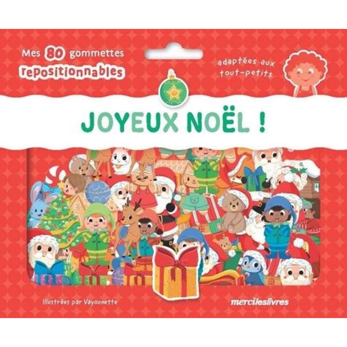 JOYEUX NOEL ! MES 80 GOMMETTES REPOSITIONNABLES, Vayounette