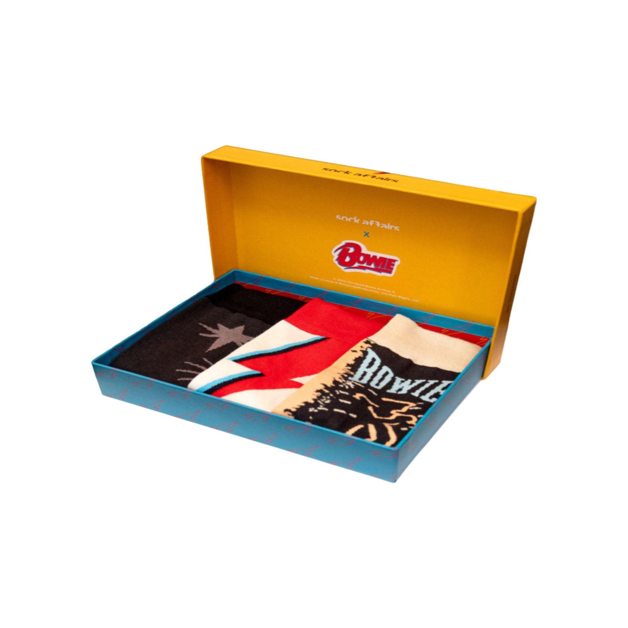 SOCK AFFAIRS Coffret de chaussettes david bowie. Coloris disponibles : Multicolore