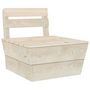 Voir la diapositive 4 : VIDAXL Salon de jardin palette 3 pcs Bois d'epicea impregne