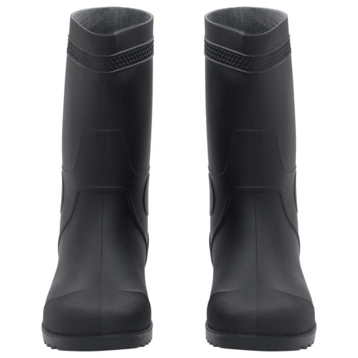 VIDAXL Bottes de pluie noir taille 41 PVC