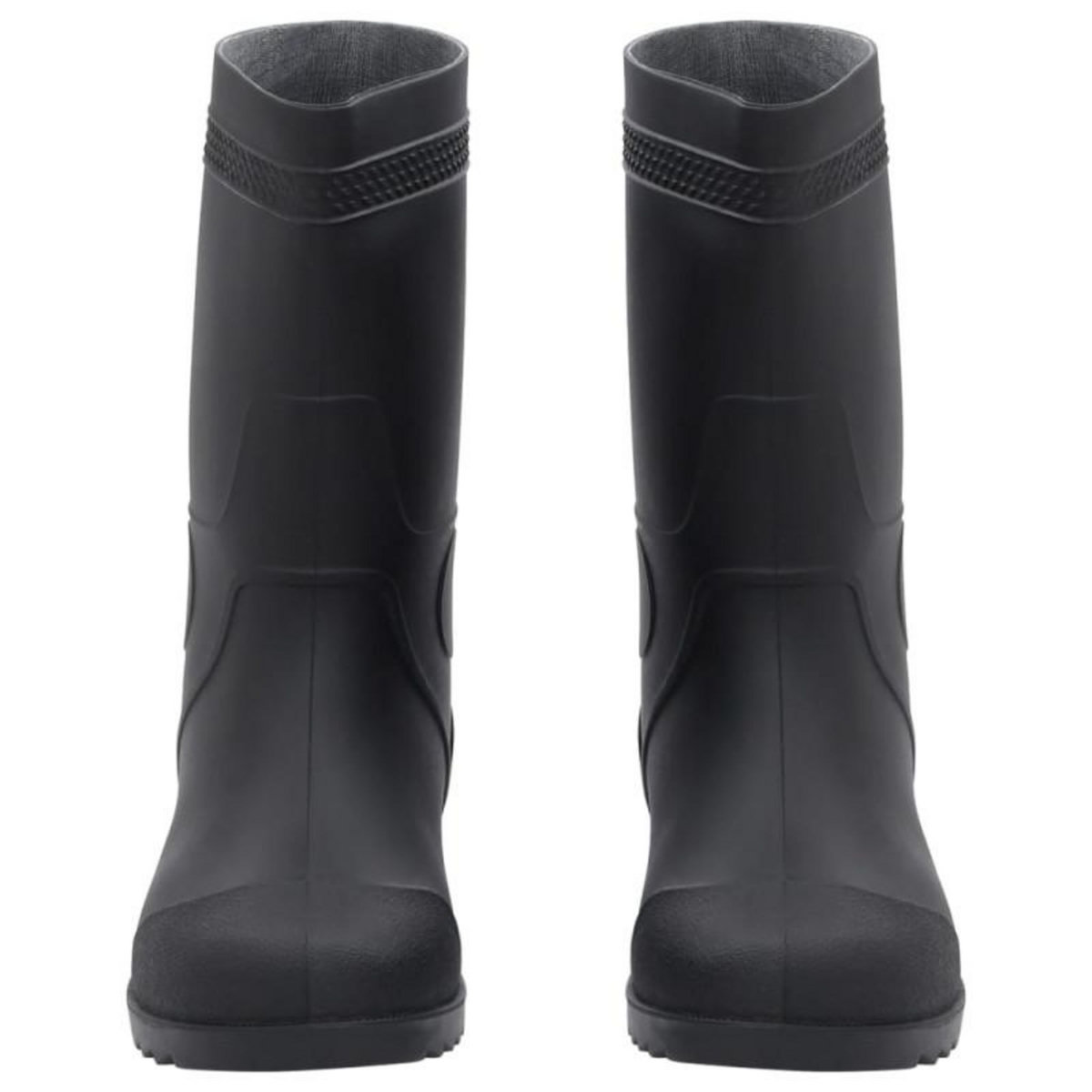 VIDAXL Bottes de pluie noir taille 41 PVC