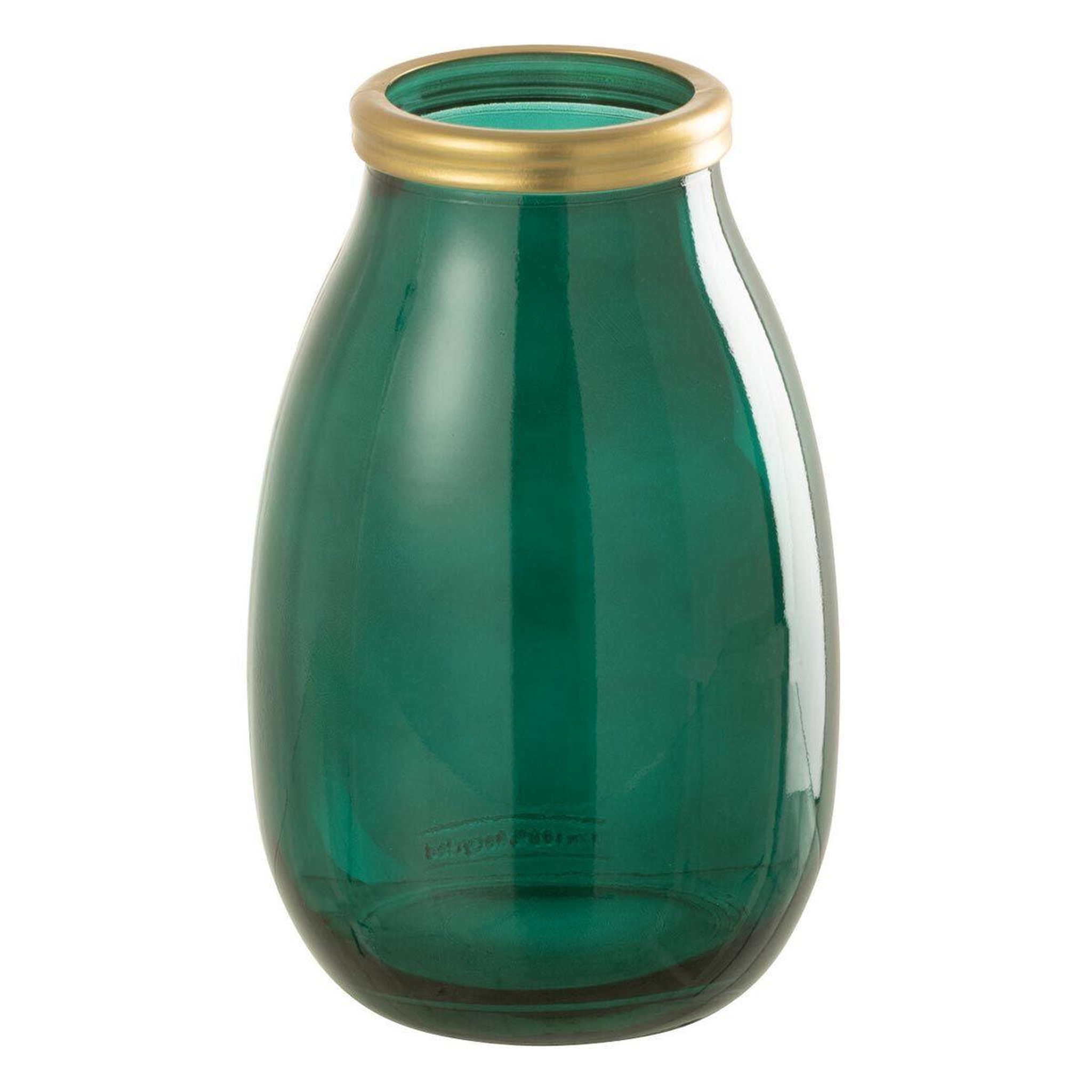 J-LINE Vase déco en verre  mandie  28cm vert