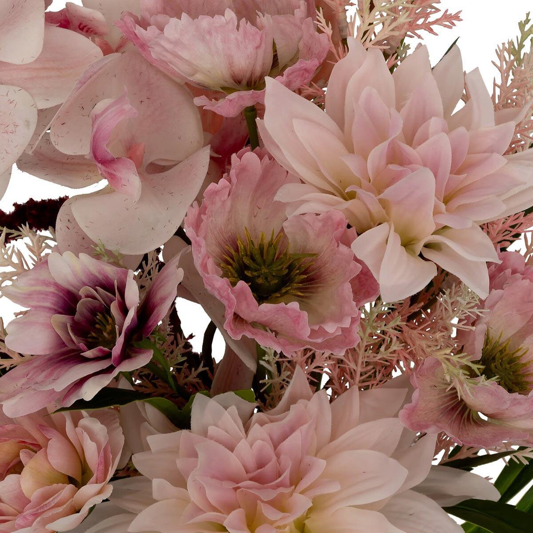 Voir la diapositive 2 : ATMOSPHERA Bouquet artificiel composé  wild romance  60cm rose