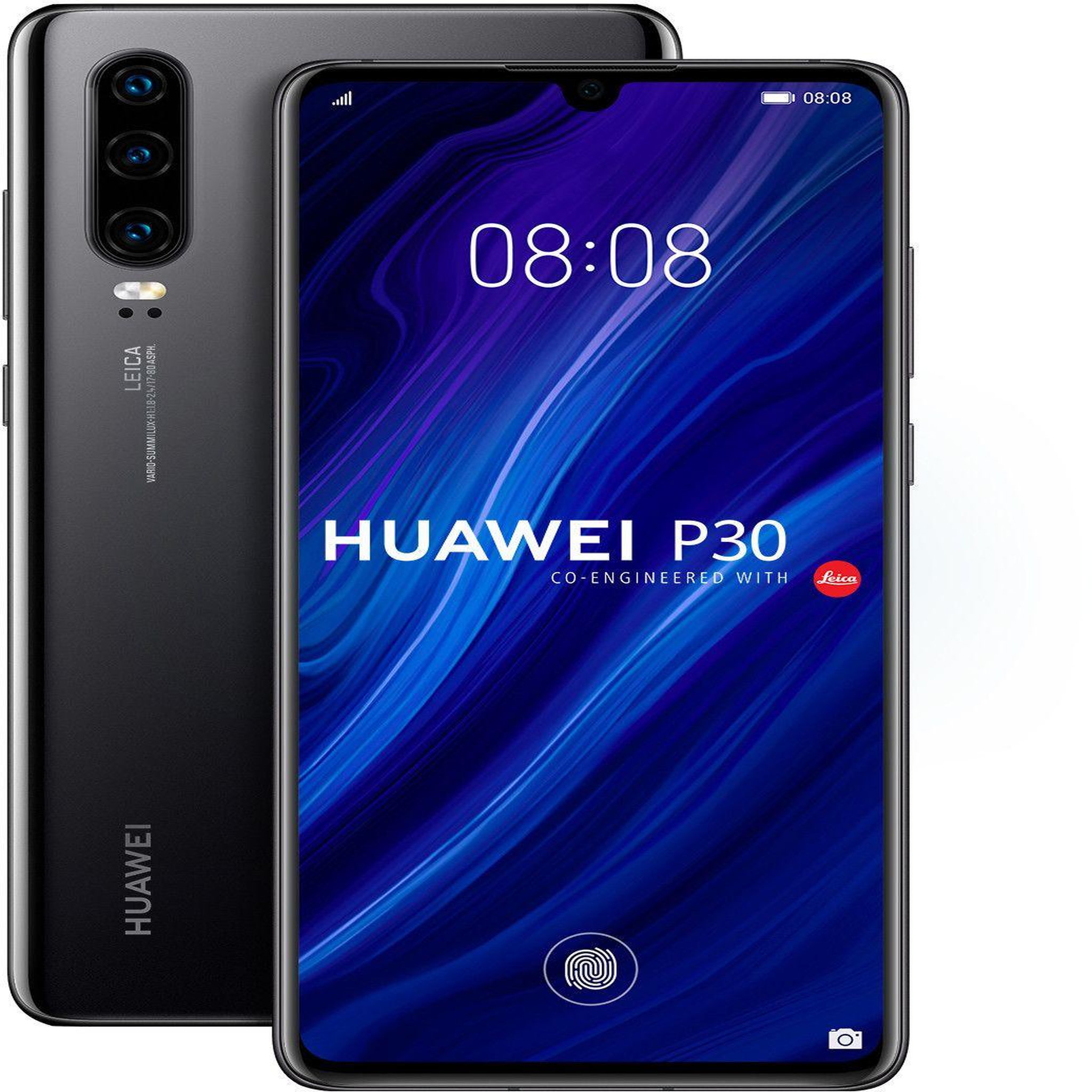 HUAWEI P30 (Dual Sim) Reconditionné 128 Go - Grade A - Noir