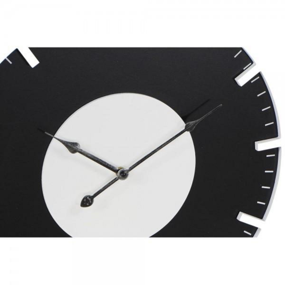 AAAAA Horloge Murale DKD Home Decor 50 x 3,5 x 50 cm Noir Blanc Vintage Bois MDF (2 Unités)