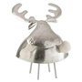 Voir la diapositive 1 : Paris Prix Statuette Déco  Cerf  24cm Argent & Blanc
