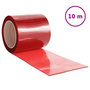 Voir la diapositive 2 : VIDAXL Rideau de porte rouge 200 mmx1,6 mm 10 m PVC
