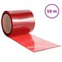 Voir la diapositive 2 : VIDAXL Rideau de porte rouge 200 mmx1,6 mm 10 m PVC