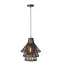 Voir la diapositive 2 : Paris Prix Lampe Suspension en Bambou  Midano  30cm Noir