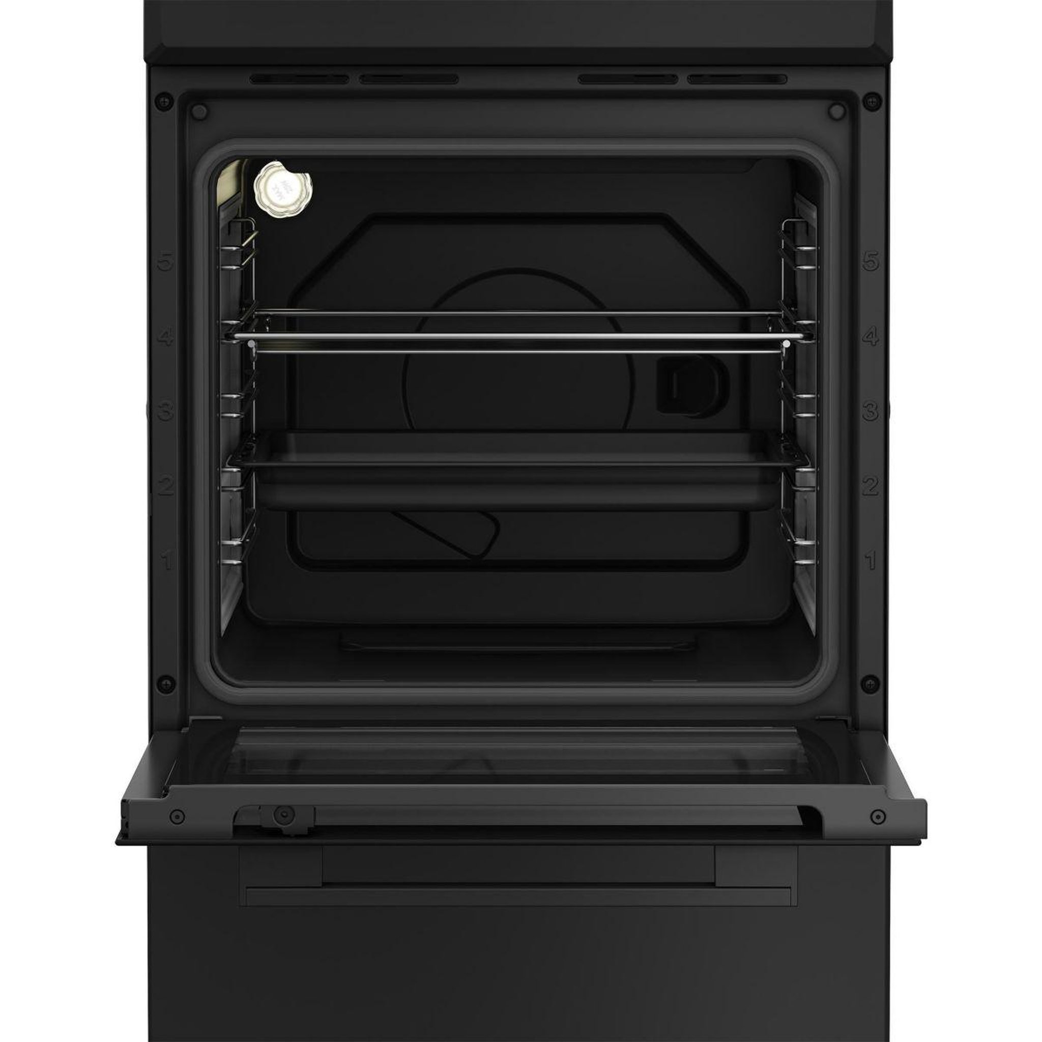 Voir la diapositive 4 : Indesit Cuisinière vitrocéramique I5V3PCB