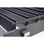 Voir la diapositive 9 : OMBREA Pergola Bioclimatique adossée (2pieds) 3x3m anthracite OMBREA®