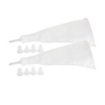 ZENKER Ensemble de 2 Poches à douille et 10 embouts en plastique 28 cm Zenker Smart Pastry