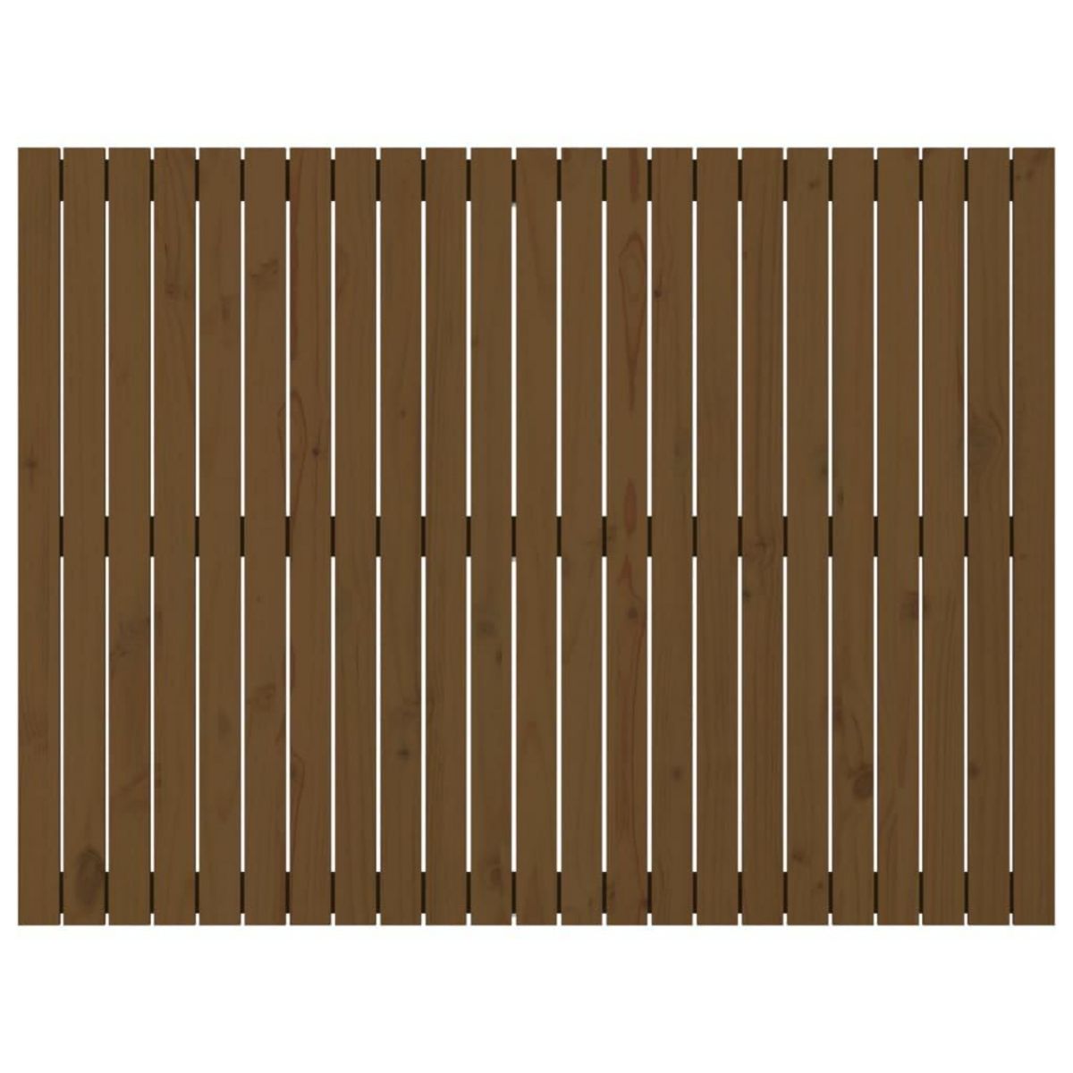 VIDAXL Tete de lit murale Marron miel 146,5x3x110cm Bois massif de pin