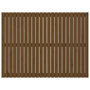 Voir la diapositive 4 : VIDAXL Tete de lit murale Marron miel 146,5x3x110cm Bois massif de pin