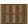 Voir la diapositive 4 : VIDAXL Tete de lit murale Marron miel 146,5x3x110cm Bois massif de pin