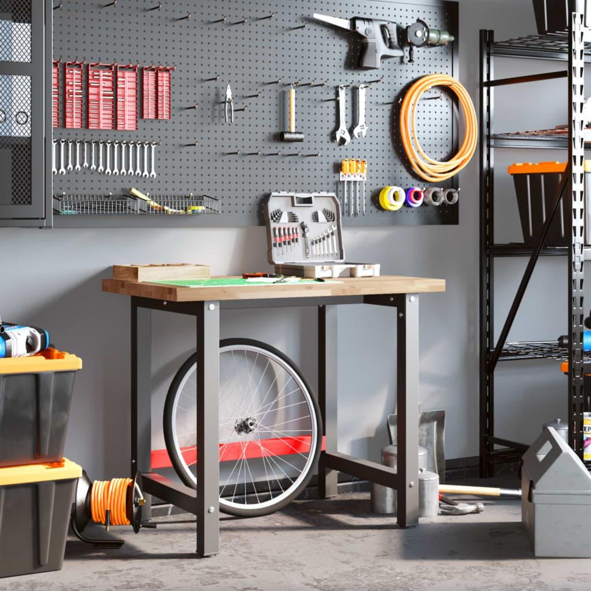 VIDAXL Etabli 100x60x83 cm bois massif d'acacia rectangulaire