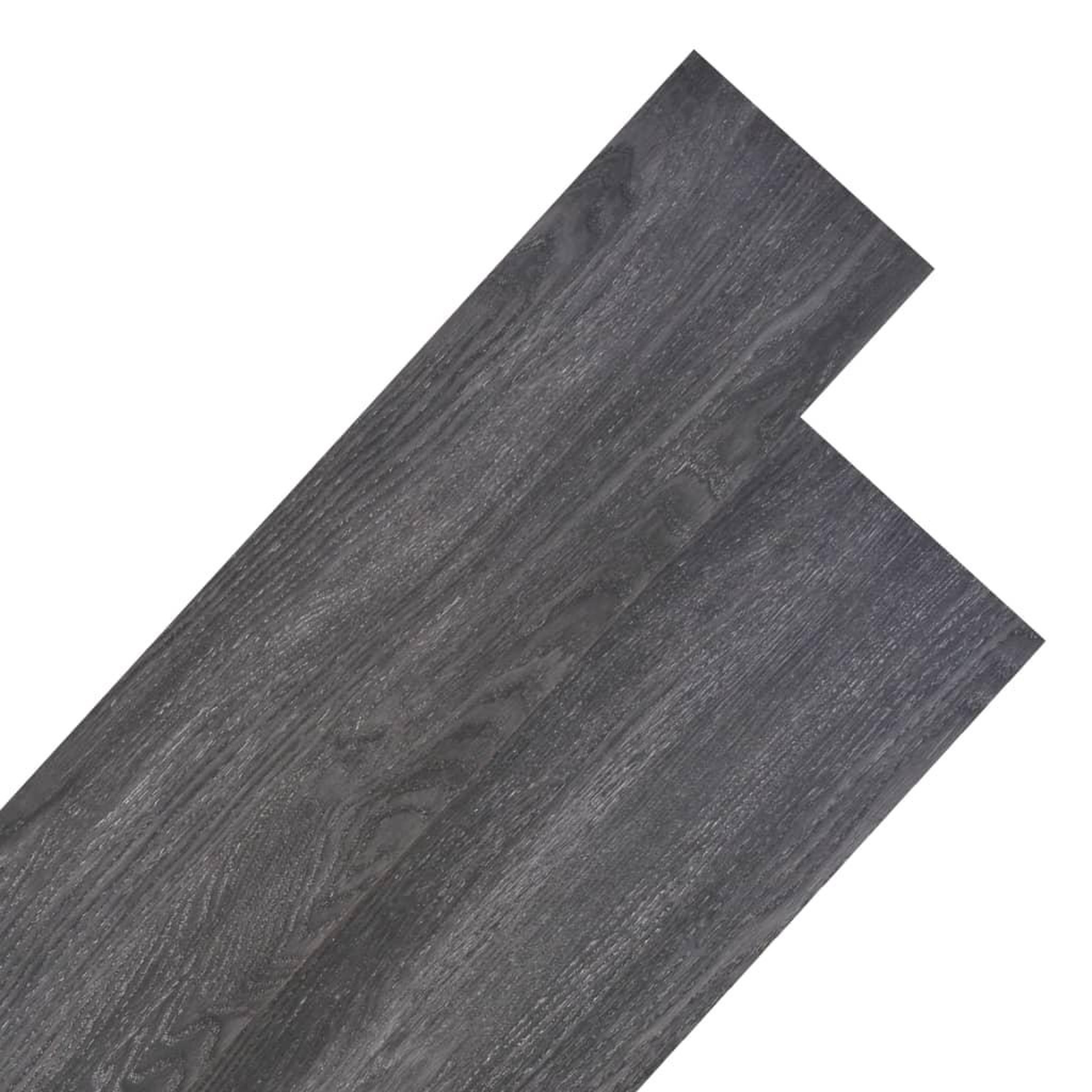 Voir la diapositive 1 : VIDAXL Planches de plancher PVC Non auto-adhesif 5,26 m^2 Noir et blanc