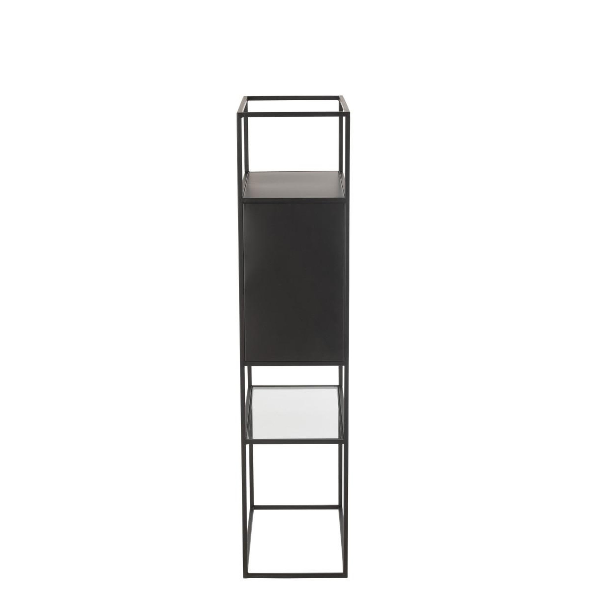 Voir la diapositive 3 : J-LINE Étagère en Métal  Maryanne  132cm Noir