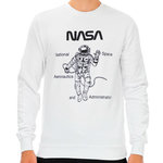 NASA Sweat Blanc Homme Nasa 64S. Coloris disponibles : Blanc