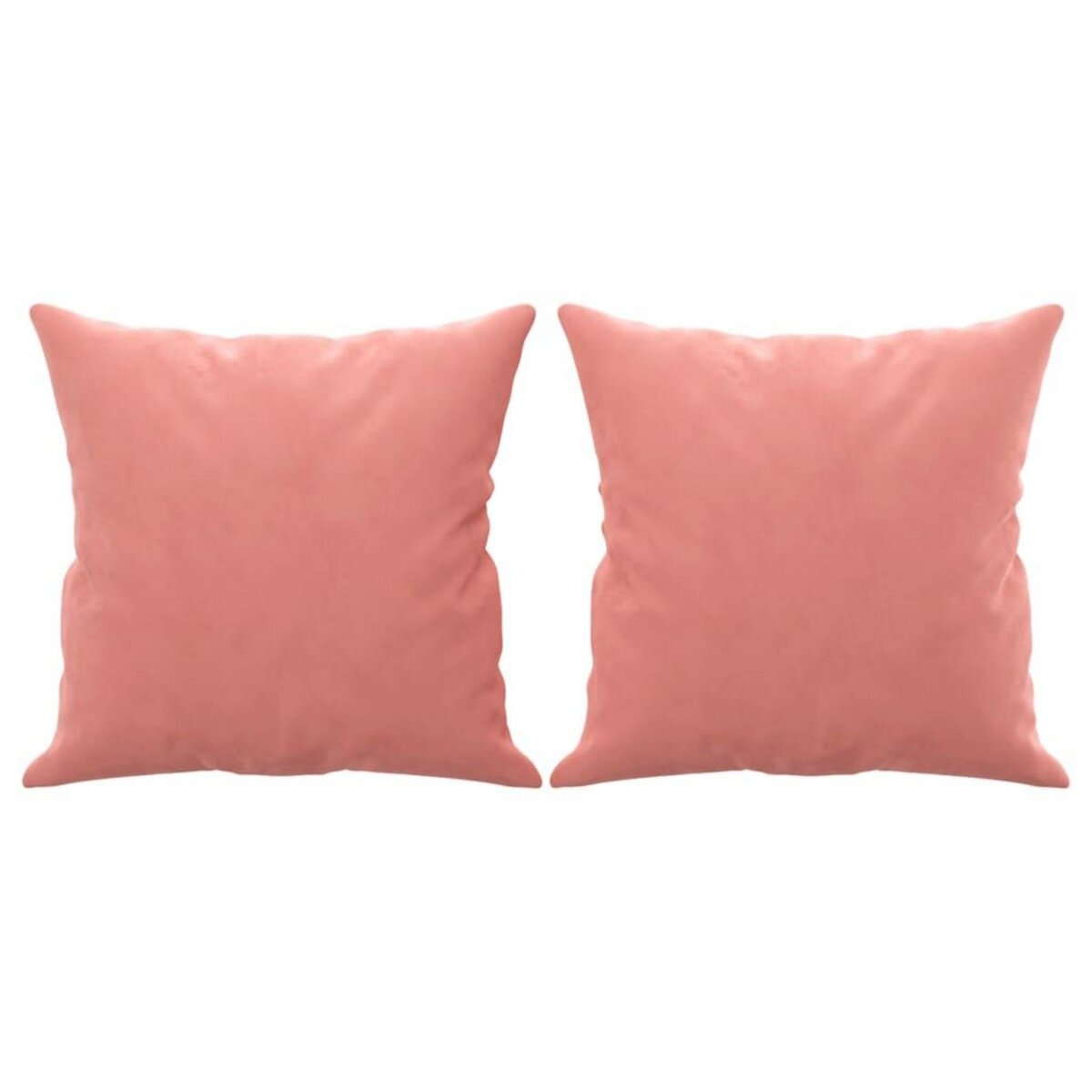 VIDAXL Coussins decoratifs lot de 2 Rose 40x40 cm Velours